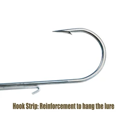 Anzuelo Jig Head NED para vinilo lubina y carpa – acero inoxidable
