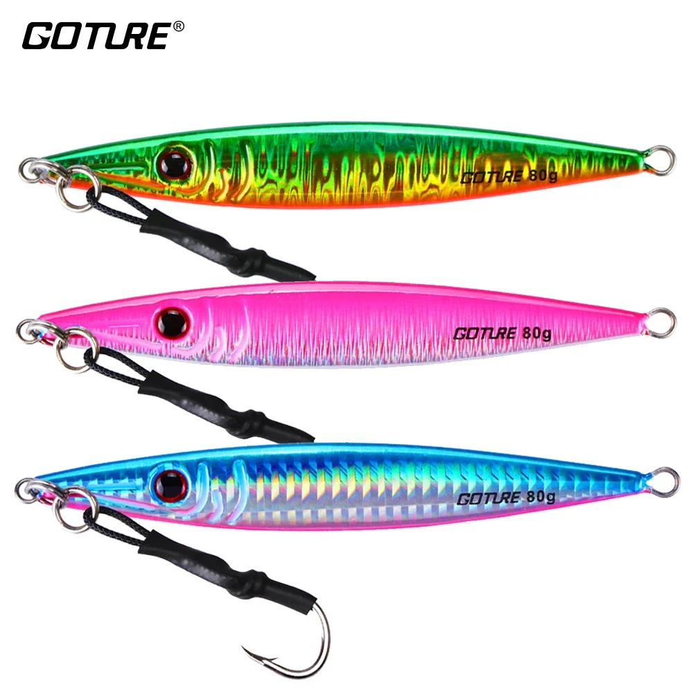 Goture señuelo cuchara jigging paso lento de plomo para lubina - imagen 3