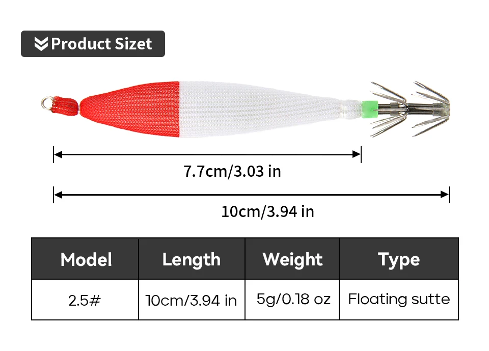 Señuelo flotante de 10 cm y 5 g para pesca nocturna