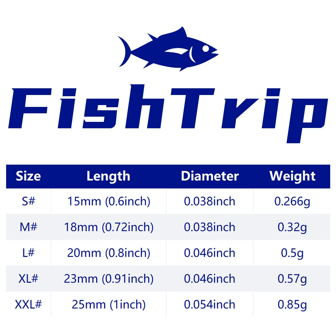FishTrip broche de pesca de alta resistencia, clip rápido, acero - imagen 2