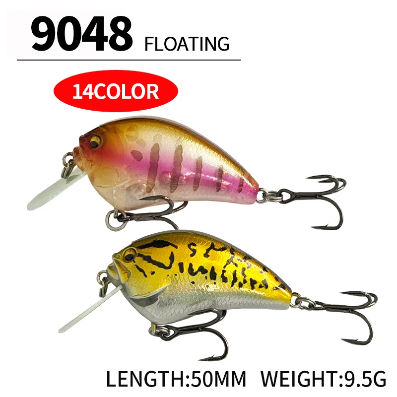 Wobbler crankbait con pala ancha flotante para lucio y lubina - imagen 2