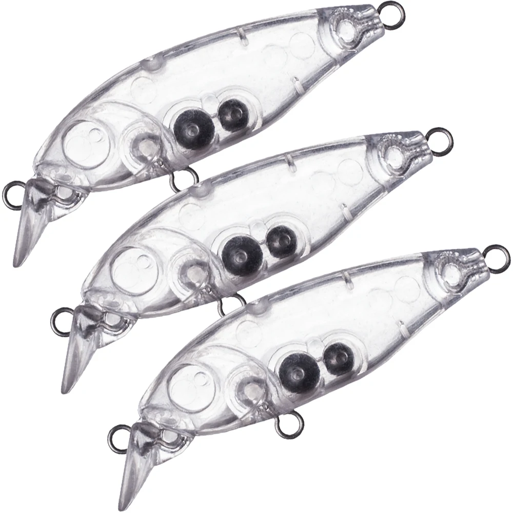 Mini Minnow en blanco, piezas de cebo duro DIY