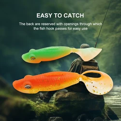 ESFISHING Swiming PRO – Cebo larva 72mm ojos 3D