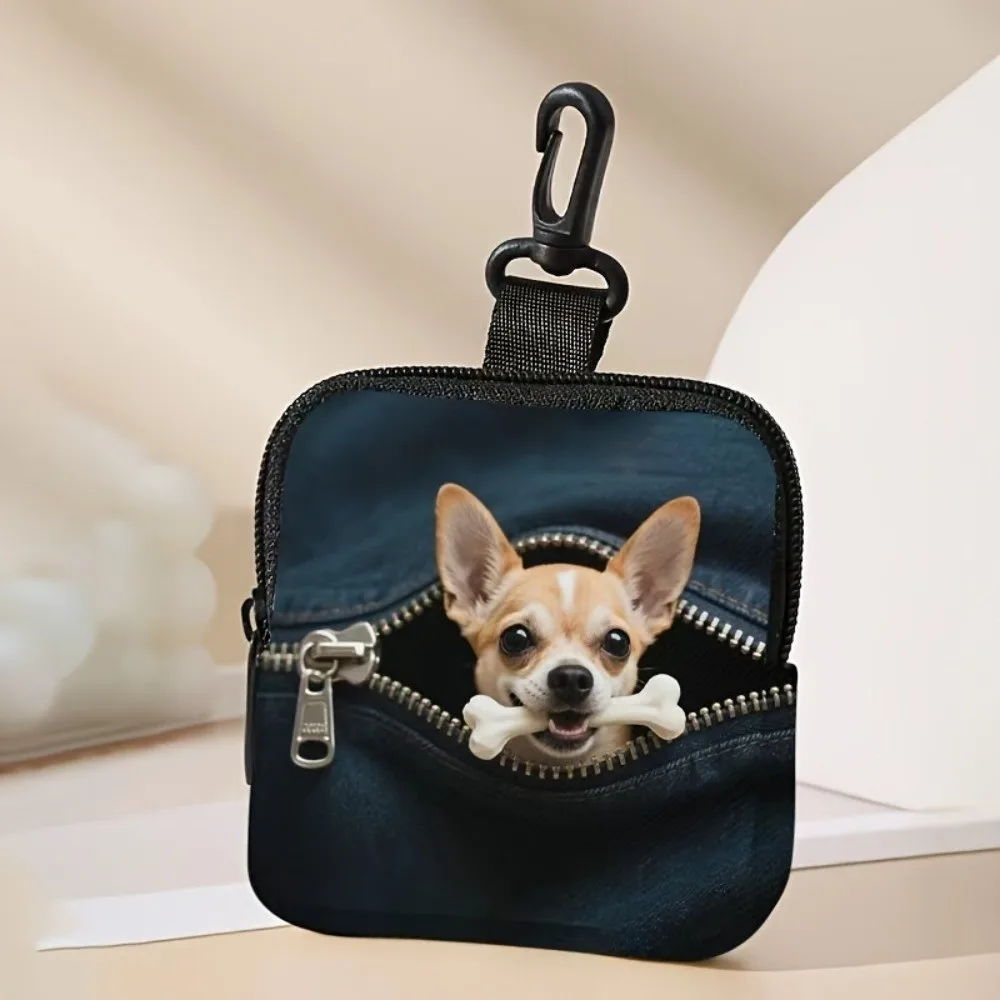 Monedero Bonito impermeable de PVC, cartera compacta portátil