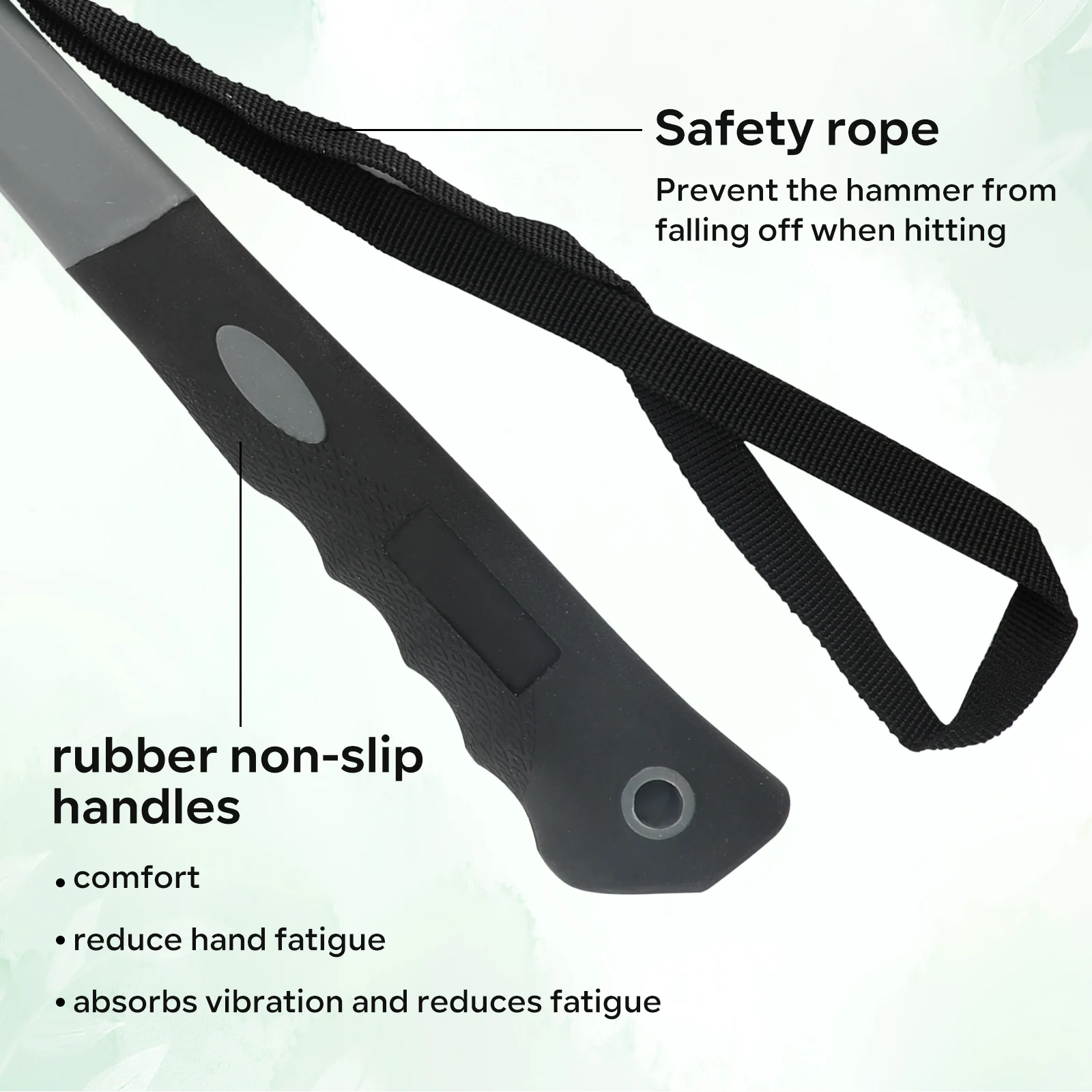 SANLIKE Martillo Camping Resistente – Extractor Clavos para Pesca - imagen 4