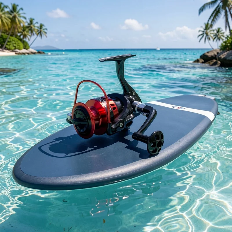 Carrete de pesca giratorio bobina baja de aluminio ultraligero - imagen 3