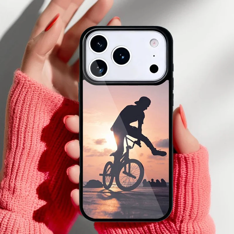 Funda trasera con estampado de motocross