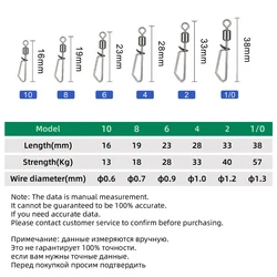Giratorios Pesca DNDYUJU 10-50X Pin Enclavamiento Acero Inoxidable