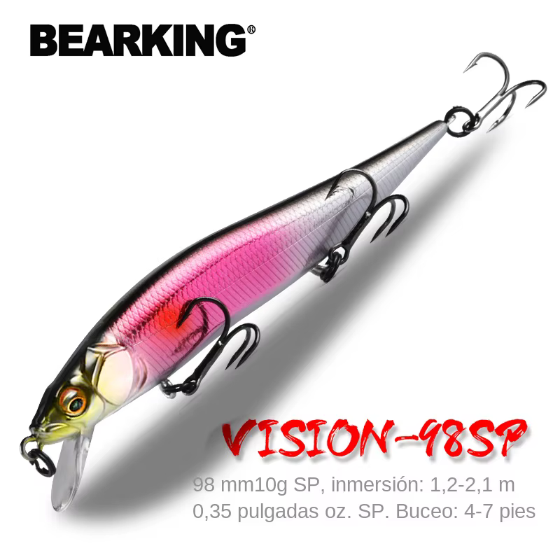 BEARKING Minnow 9,8cm 10g - Suspensión 2,1m Señuelo
