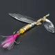WALK FISH Cuchara giratoria plateada con lentejuelas y triple - imagen 4