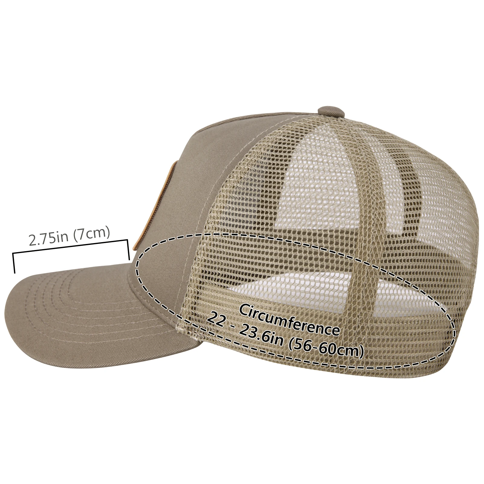 Bassdash Gorra de pesca ajustable malla trasera parche bordado - imagen 2