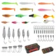 Kit de señuelos para pesca: cucharas giratorias, jig y vinilos
