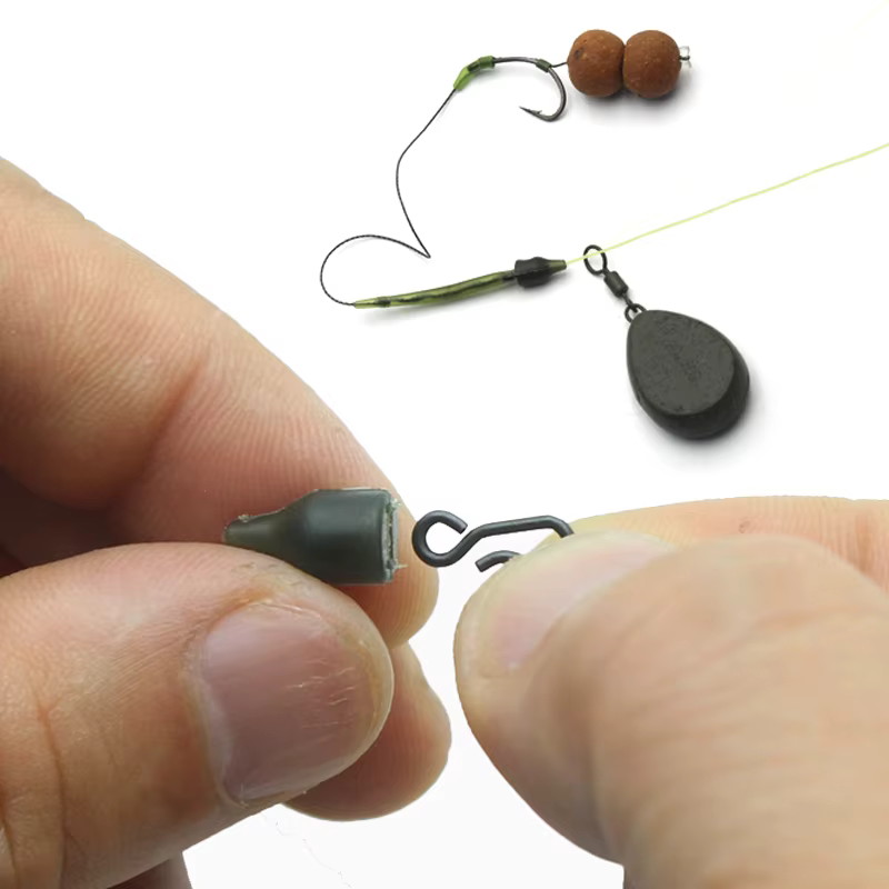 Broches giratorios de cambio rápido para pesca feeder