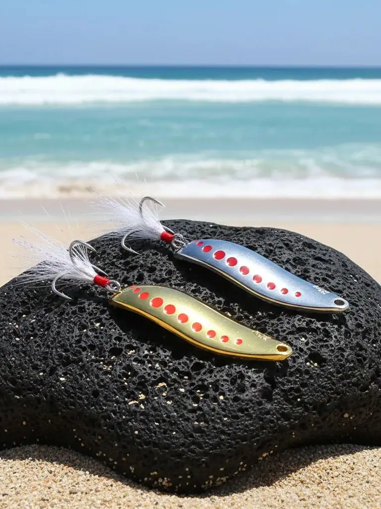 Señuelo de metal tipo cuchara Leech