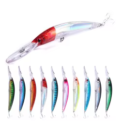 Señuelo Minnow Láser con Ojos 3D Wobbler nadador