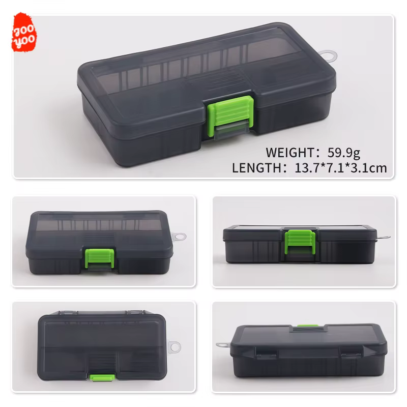 Mini estuche caja de aparejos para pesca voladora y cucharas