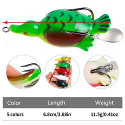 Set Señuelos Superficie Pez Negro para Pesca Oceánica