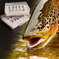 Ninfas artificiales con cabeza de latón para trucha y black bass
