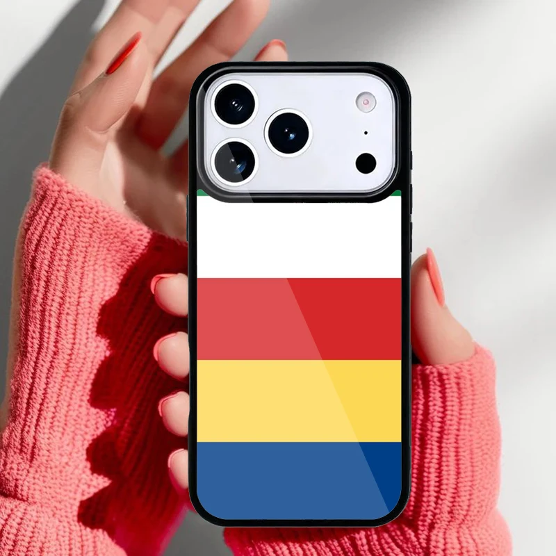 Funda bandera Seychelles iPhone vista frontal