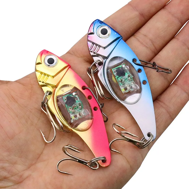 Luz LED intermitente para pesca electrónica, anzuelo triple - imagen 3