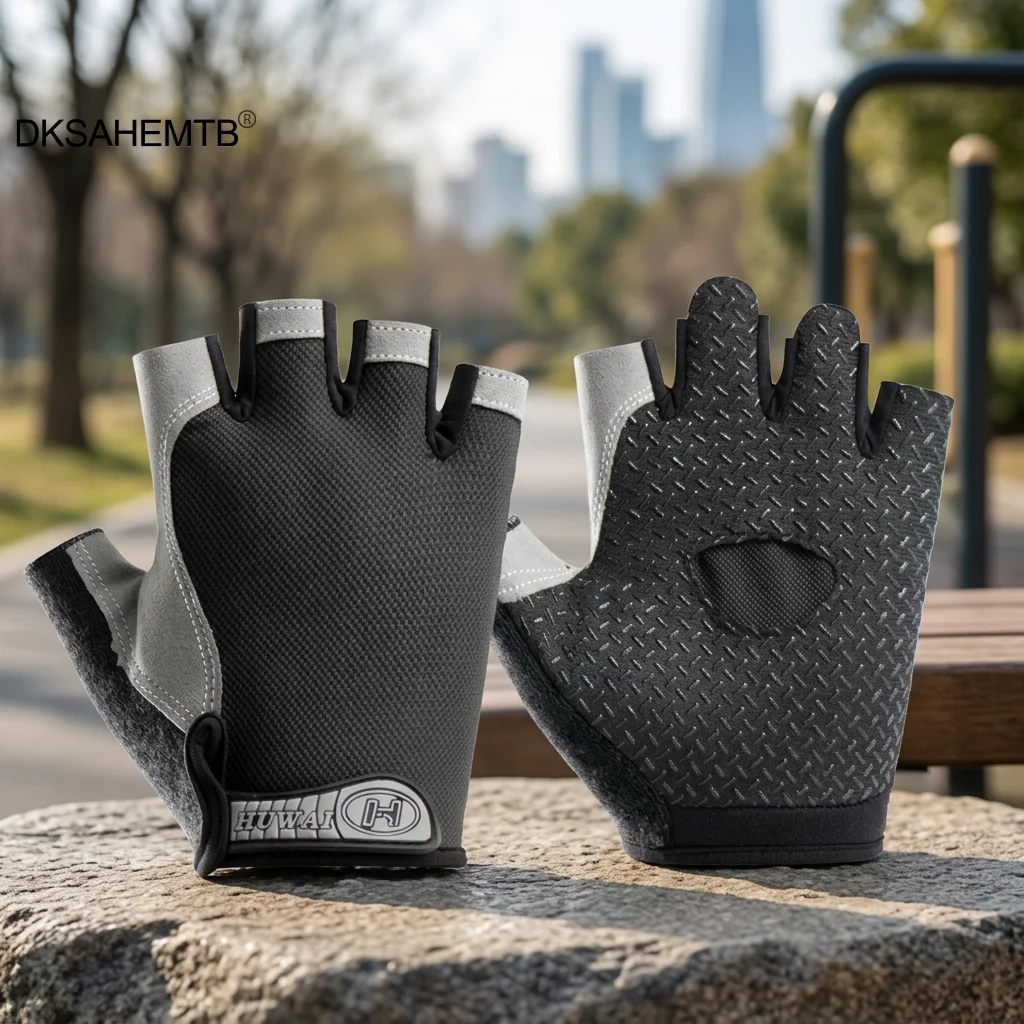 Guantes de pesca antideslizantes de medio dedo transpirables verano - imagen 3