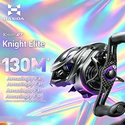 Carrete Baitcasting HISTAR Black Knight Elite – Aluminio-Magnesio