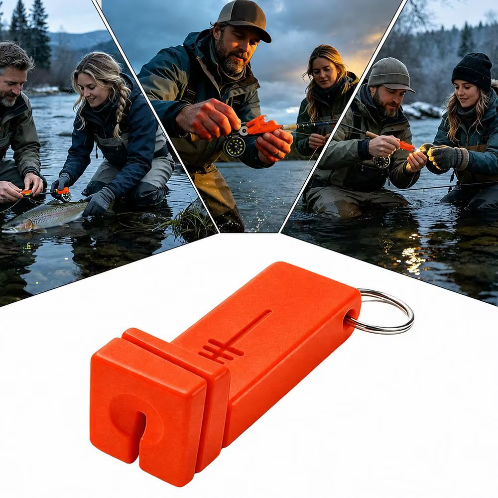 Enhebrador de Moscas Magnético con Llavero – Portátil para Pesca - imagen 2