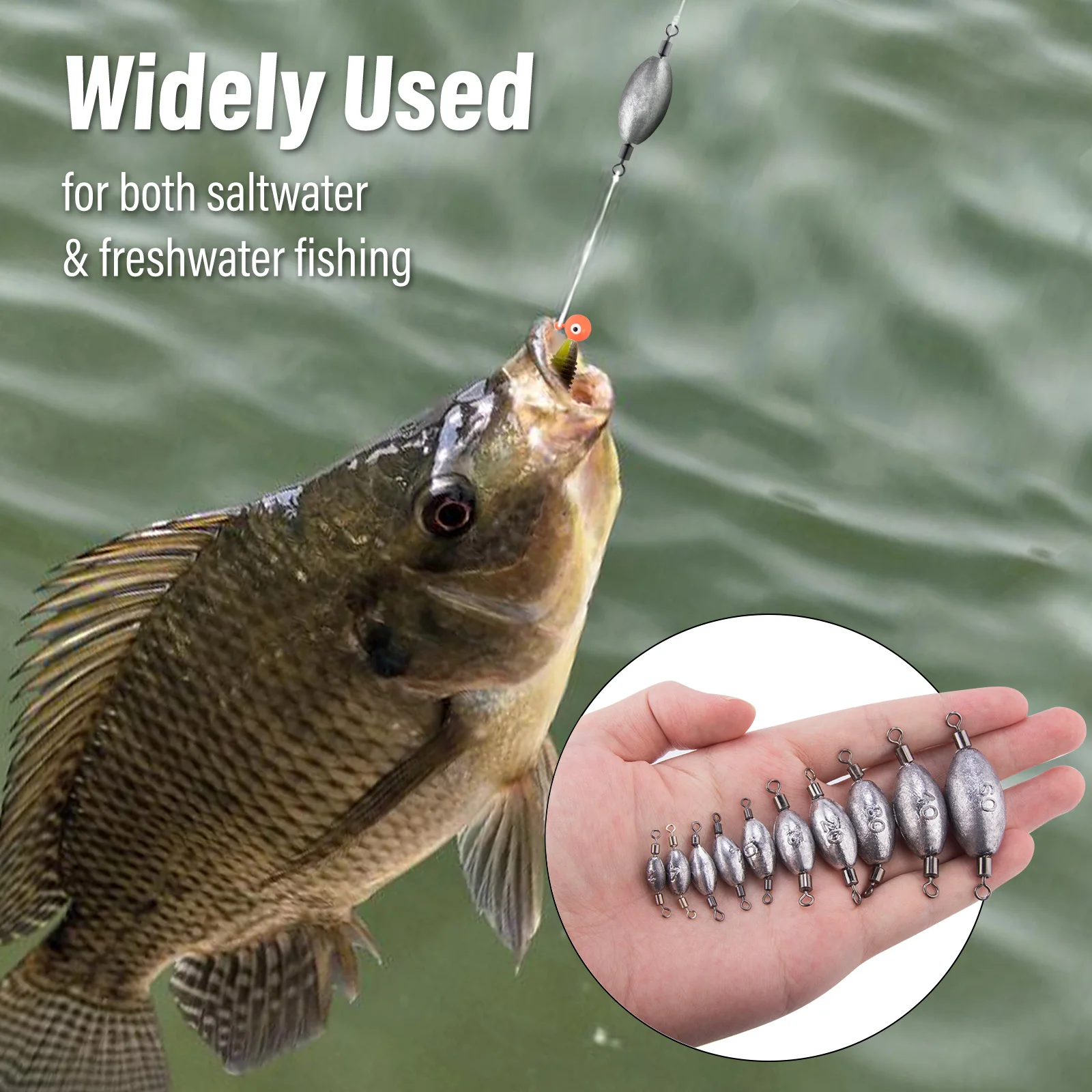 Plomos giratorios de curricán para pesca de arrastre - imagen 4