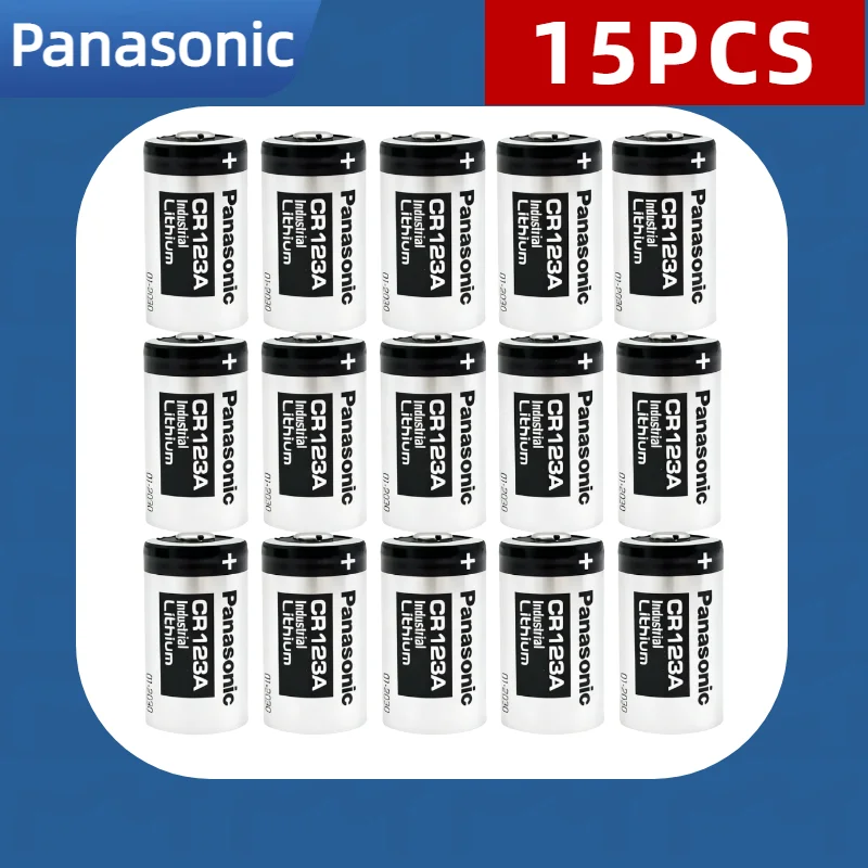 Detalle del embalaje y especificaciones de la pila CR123A Panasonic