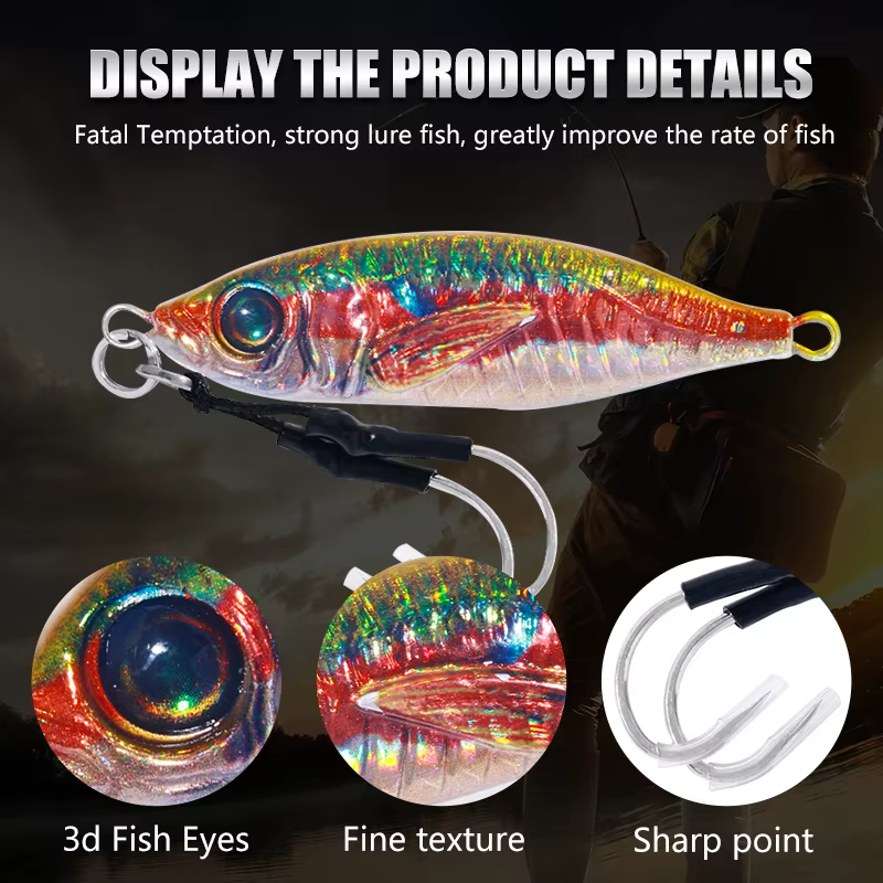 Cebo Shore Casting Jig Metal 30-80g para lubina y trucha - imagen 5