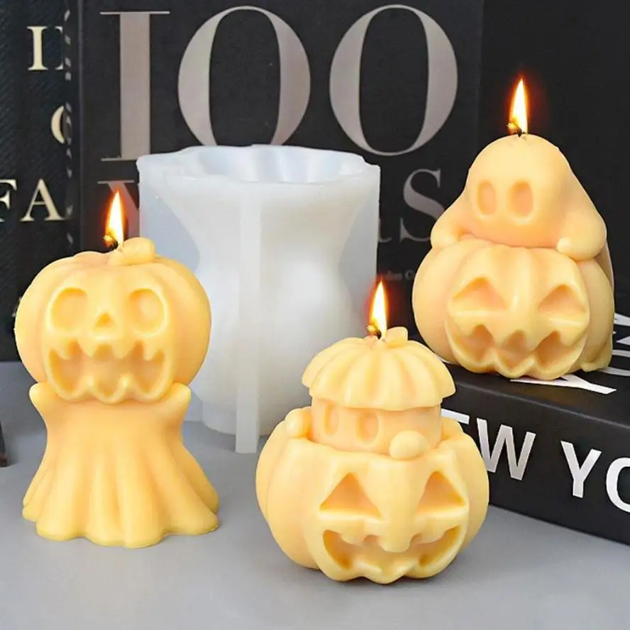 Molde de silicona Halloween con manos, fantasma y calabaza - imagen 3