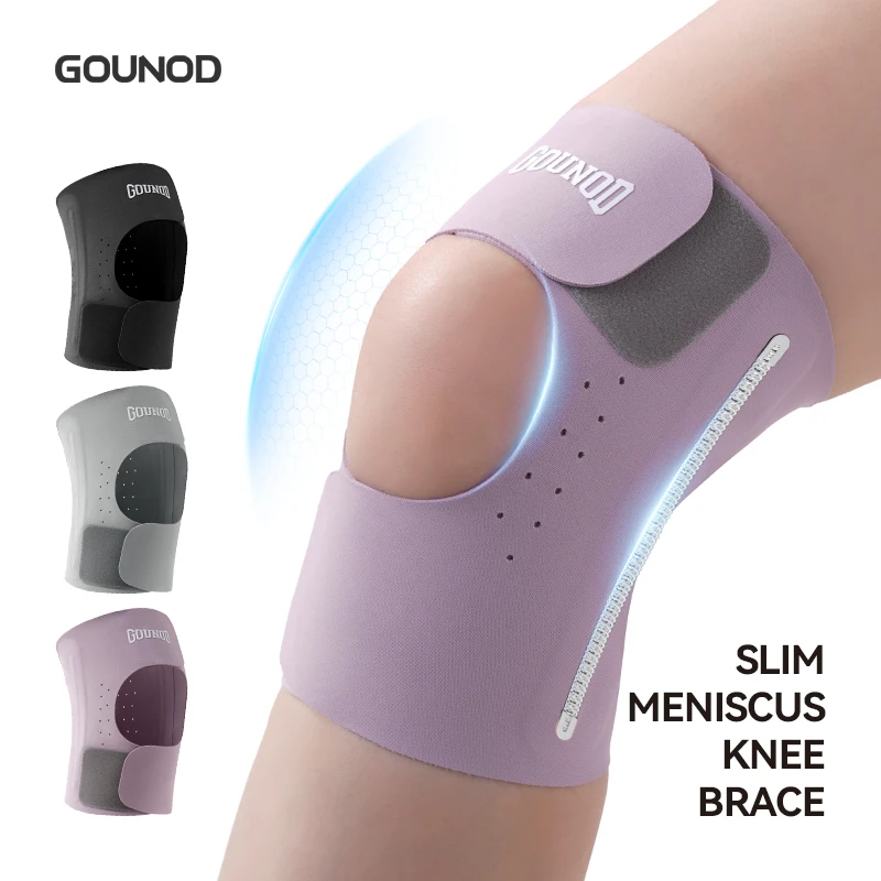 Protector de rodilla GOUNOD antideslizante con orificio abierto