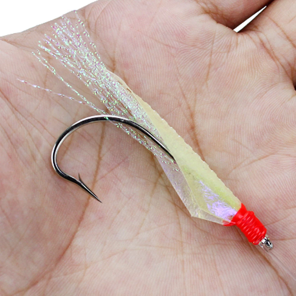 Anzuelo 4/0 oropel con olor – Cebo para caballa en agua salada - imagen 3
