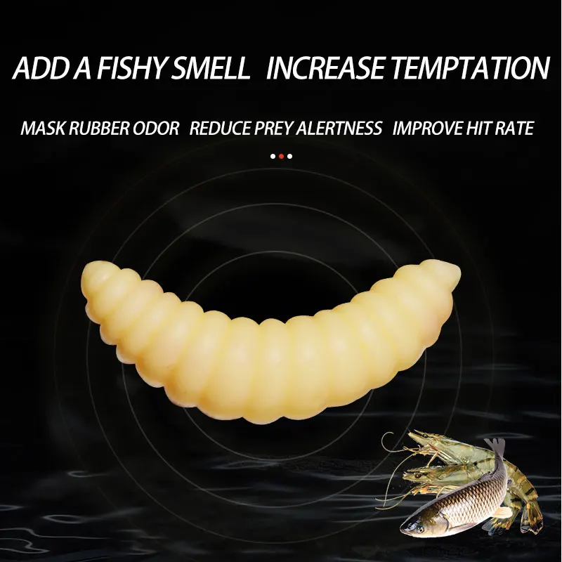 ShareShark gusanos de vinilo artificiales para pesca deportiva - imagen 5
