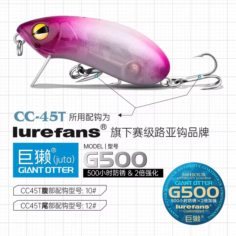 Lurefans CC45T Minnow 45mm – Señuelo flotante wobbler - imagen 4