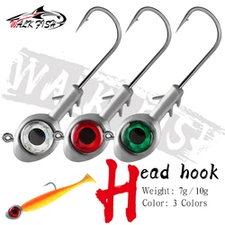 WALK FISH Jig Head ojos grandes para cebo blando realista