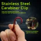 Cuerda de pesca roja con clips y sujetapeces de acero inoxidable - imagen 2