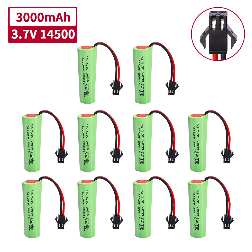 Batería 14500 3.7V 3000mAh WHITECRANE para coche RC acrobático