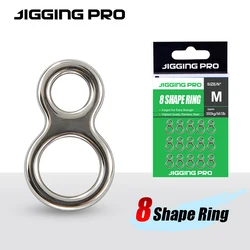 Anillas sólidas en forma 8 Jigging Pro – acero inoxidable