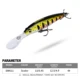 Proberos Jerkbait flotante duro para lubina, lucio y carpa - imagen 2