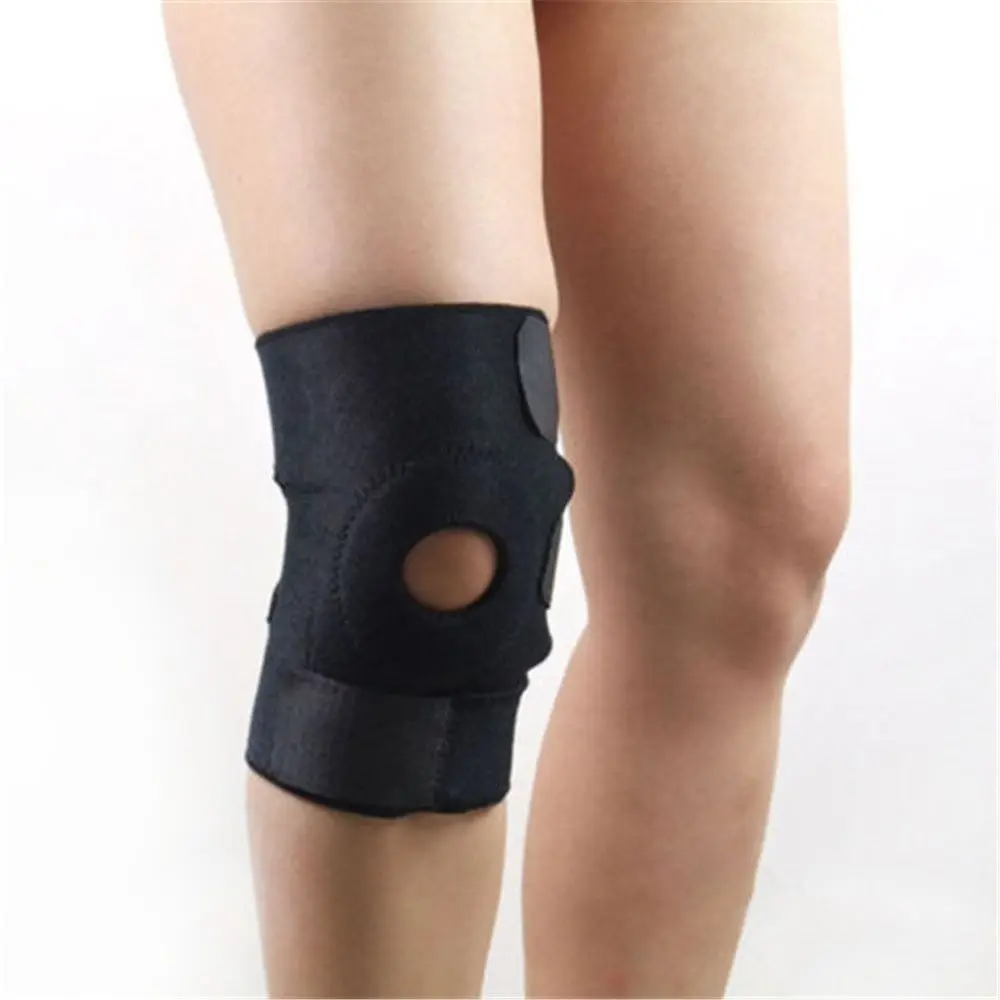 Rodillera para senderismo ajustable con protección rótula y calor - imagen 2