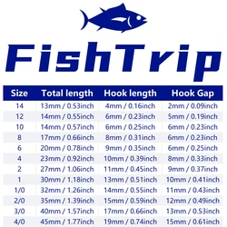 Anzuelos triples FishTrip – Acero carbono para agua salada y dulce