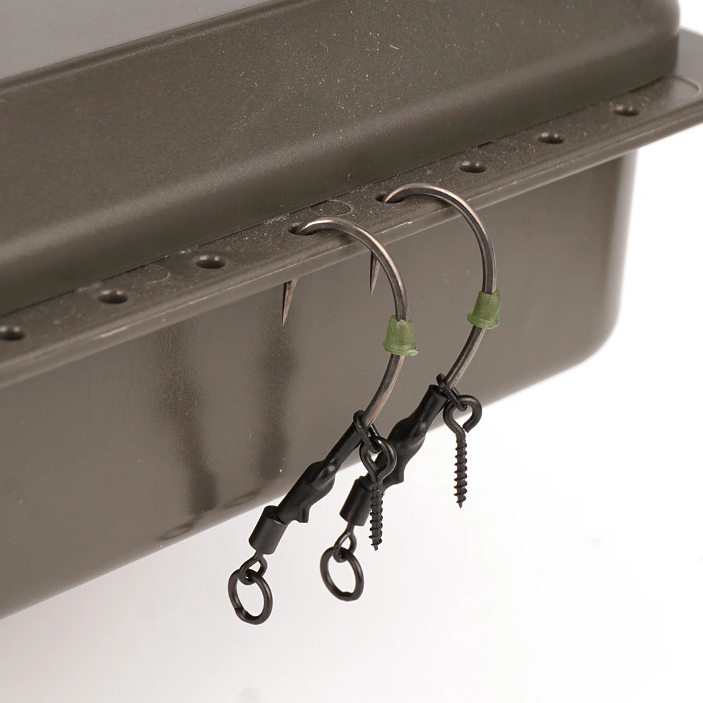 Caja de pesca portátil Hirisi W521, multicompartimento para aparejos - imagen 2