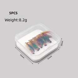 Moscas húmedas realistas WY744 – Imitación con colores vibrantes