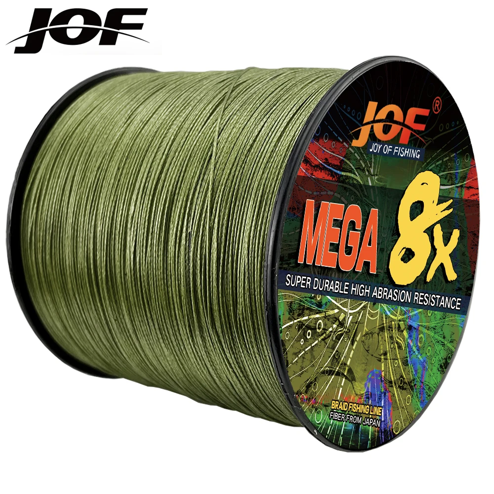 JOF Sedal de pesca 8 hebras – Multifilamento japonés 300 m PE muy fuerte