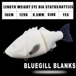 Señuelo Swimbait blanco Dr.Holife para lubina, bulegill artificial