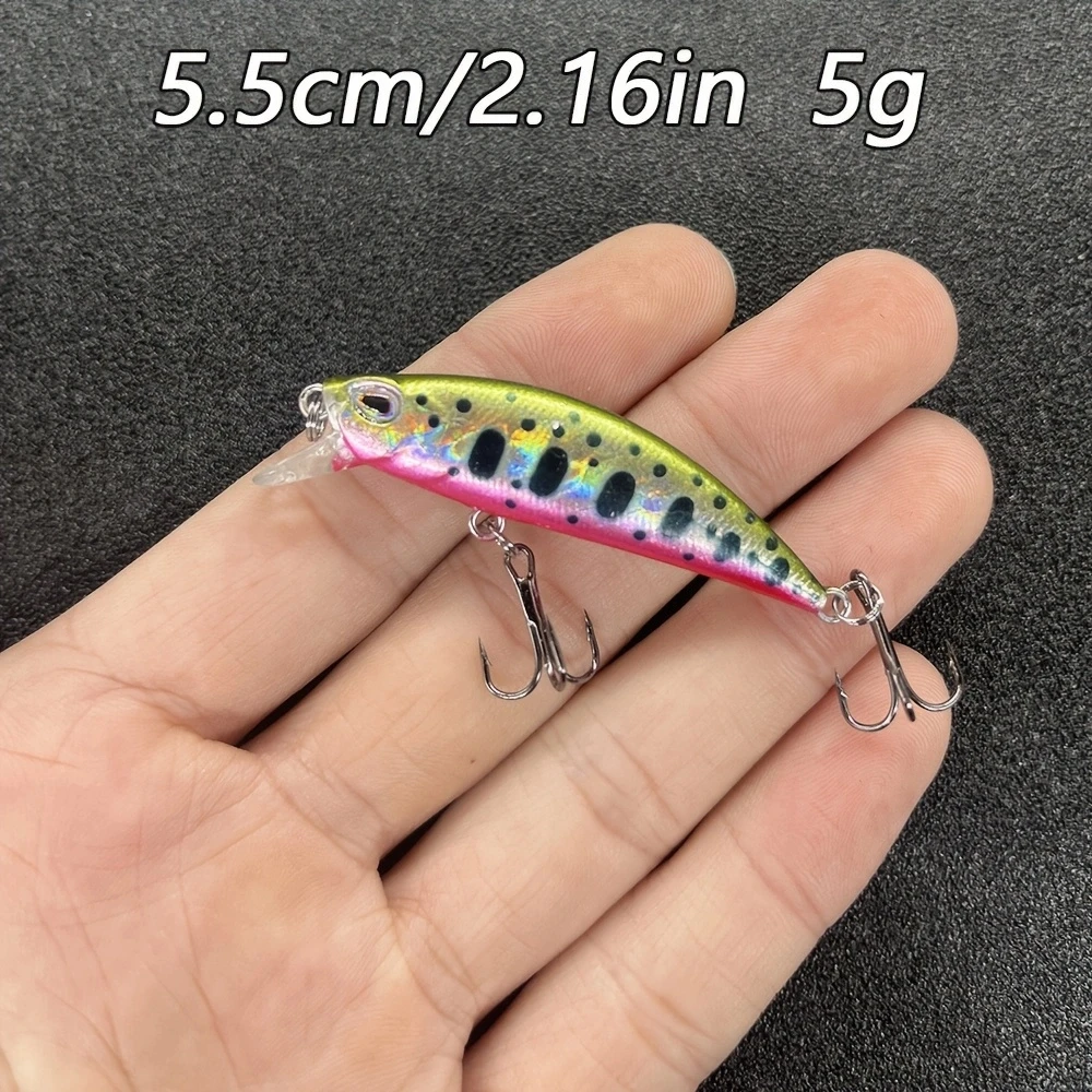 Señuelo Micro Minnow Wobbler hundimiento para trucha lubina y carpa - imagen 4
