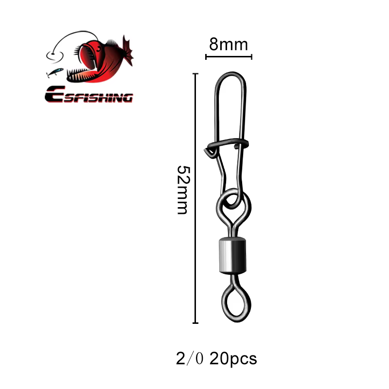 ESFISHING Anzuelo para lucio y giratorios de acero inoxidable - imagen 5