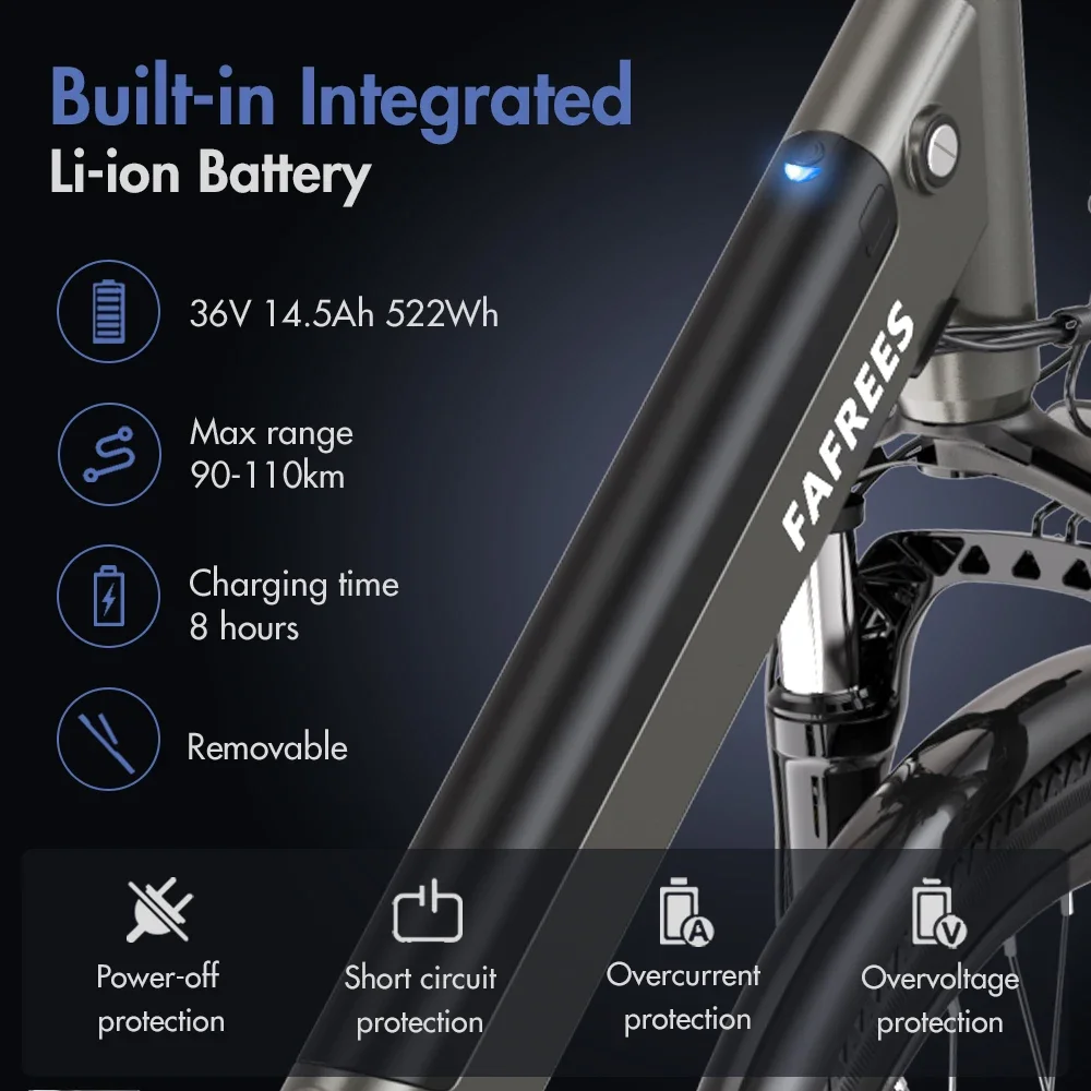 Fafrees F26 Pro Ebike urbana neumático ancho batería larga duración - imagen 2