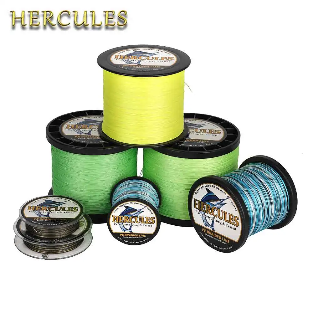 Línea trenzada Hercules PE 8 hebras – Resistencia 10-150LB